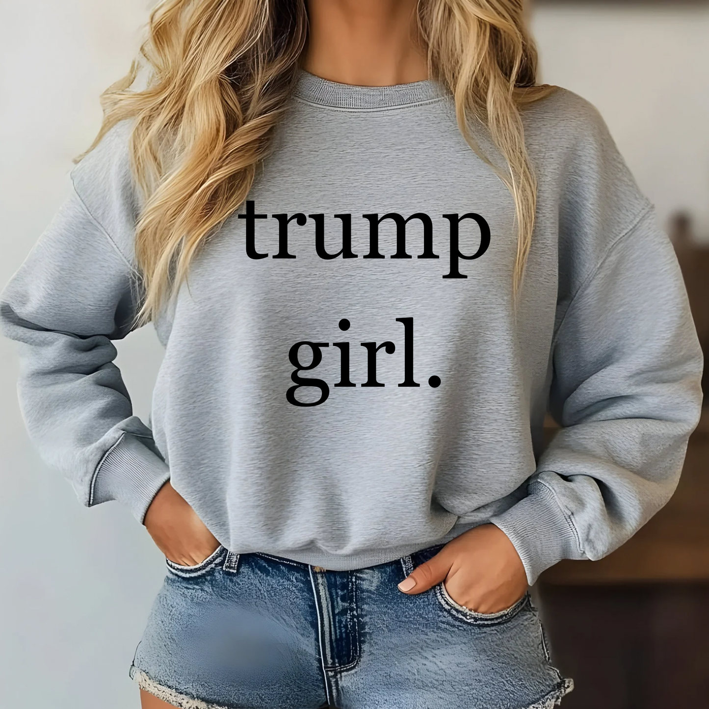 Trump girl crewneck - MKcreativeprints