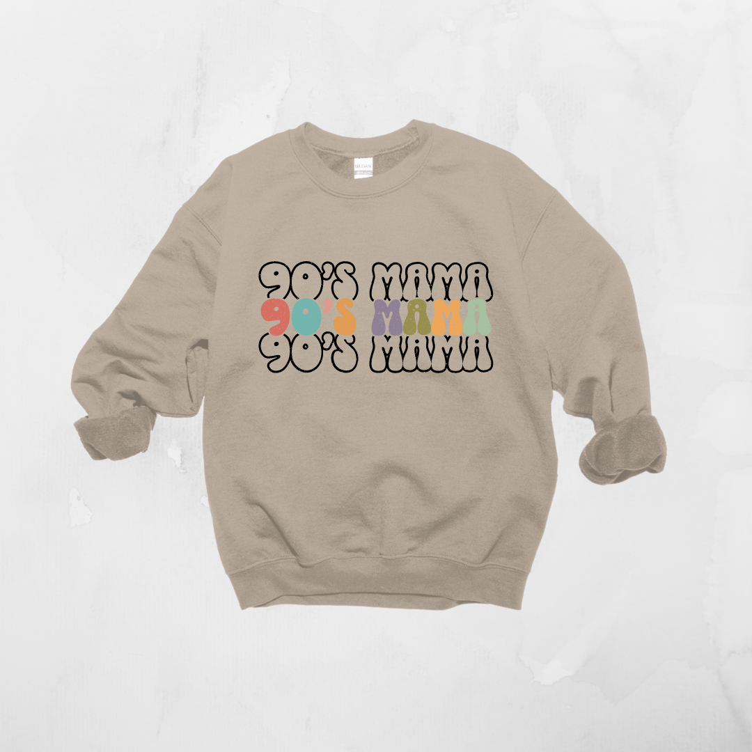 90's Mama Crewneck Sweatshirt - MKcreativeprints