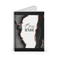 Black Marble Geode Boss Babe Spiral Notebook - Ruled Line - MKcreativeprints