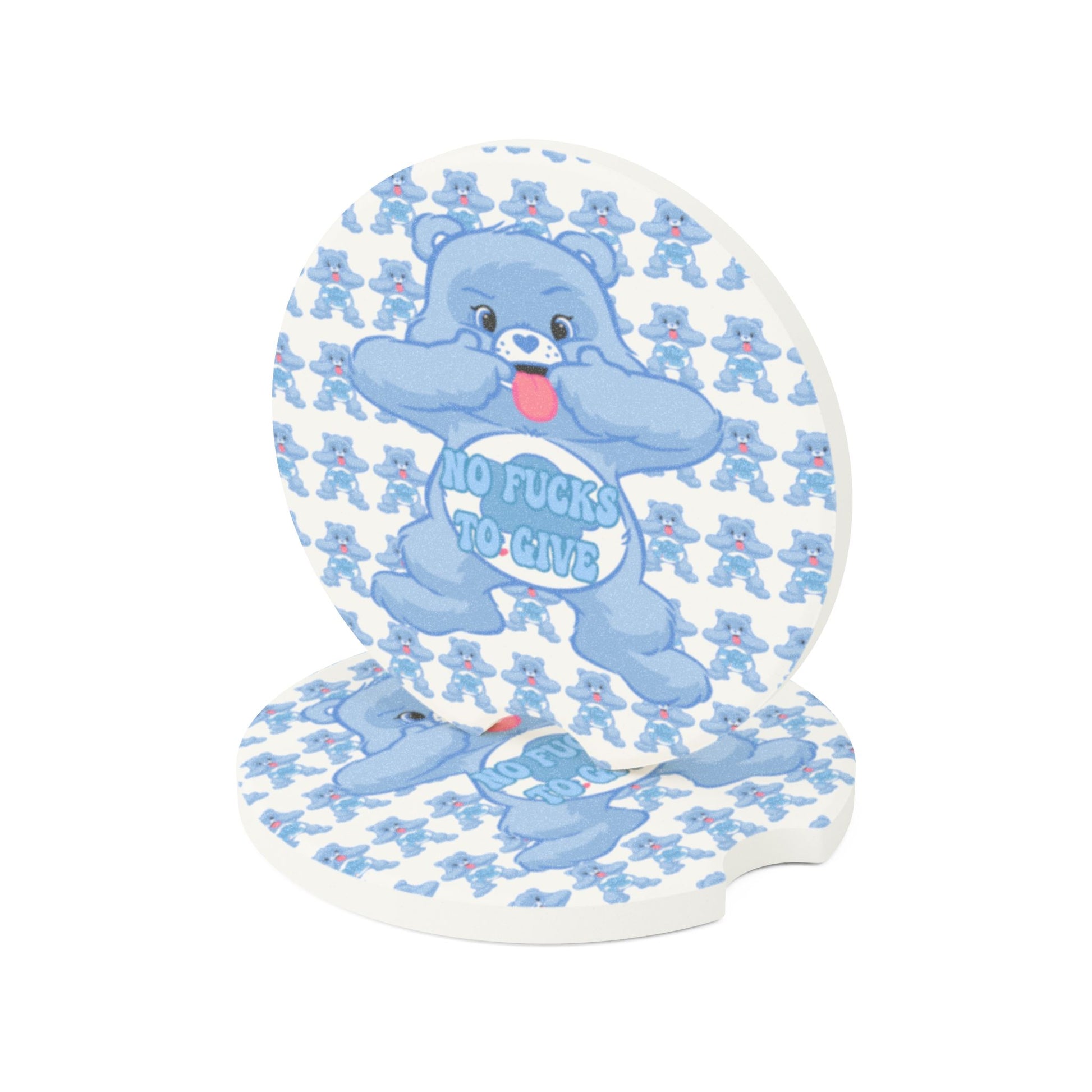 NO F@CKS to Give Soapstone Car Coaster - MKcreativeprints