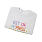 Bit of a Mess but doing my best Unisex Heavy Blend™ Crewneck Sweatshirt - MKcreativeprints