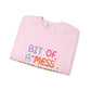Bit of a Mess but doing my best Unisex Heavy Blend™ Crewneck Sweatshirt - MKcreativeprints