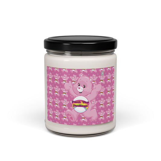F You Feelings Curse Care Bear Scented Soy Candle, 9oz - MKcreativeprints
