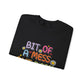 Bit of a Mess but doing my best Unisex Heavy Blend™ Crewneck Sweatshirt - MKcreativeprints