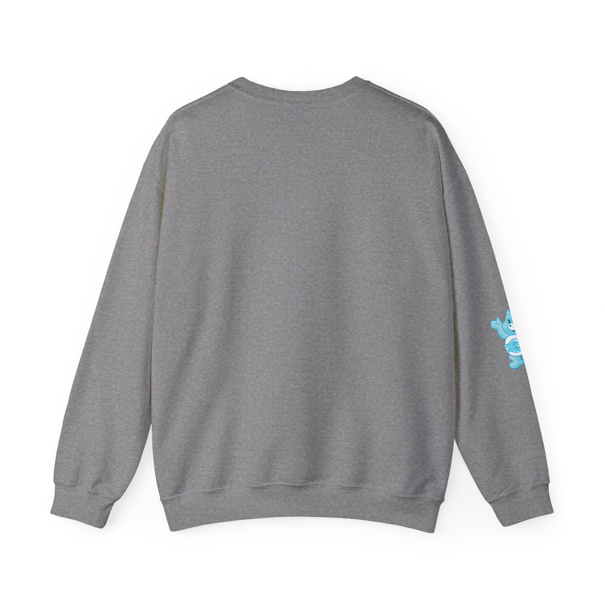 No Fucks to Give Swear Curse Care Bear Unisex Heavy Blend™ Crewneck Sweatshirt - MKcreativeprints