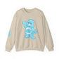 No Fucks to Give Swear Curse Care Bear Unisex Heavy Blend™ Crewneck Sweatshirt - MKcreativeprints