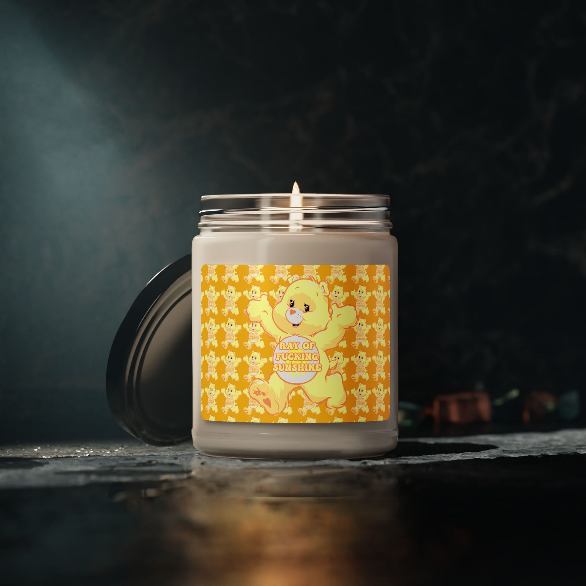 Ray of F@cken Sunshine Scented Soy Candle, 9oz - MKcreativeprints