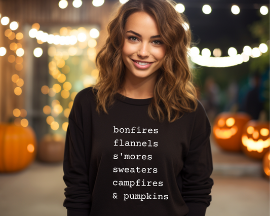 Bonfires Flannels S'mores Crewneck - MKcreativeprints
