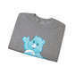 No Fucks to Give Swear Curse Care Bear Unisex Heavy Blend™ Crewneck Sweatshirt - MKcreativeprints