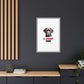 Black Lab Dog I Woof You Matte Canvas, Framed (Multi-color) - MKcreativeprints