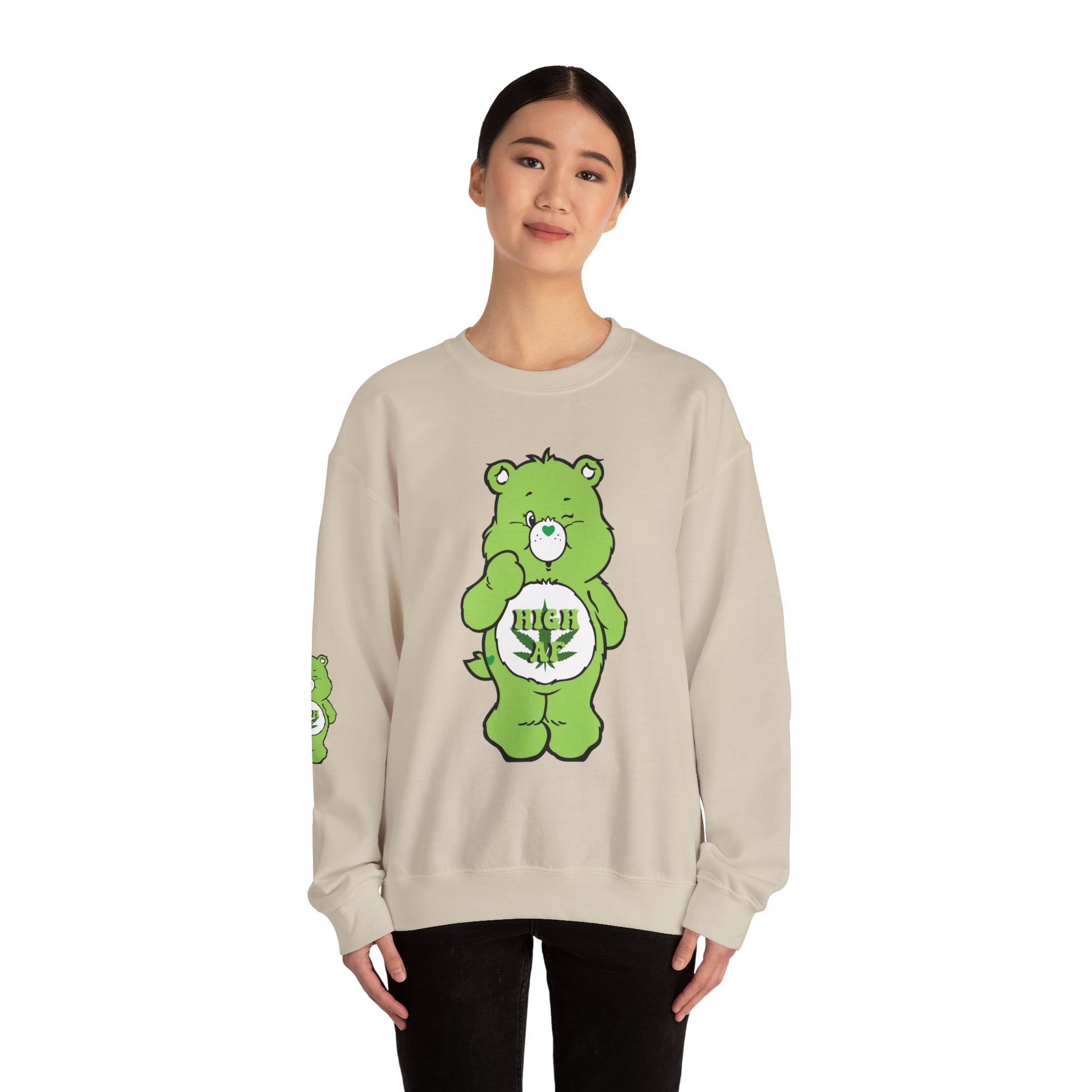 Care Bear High AF Unisex Heavy Blend™ Crewneck Sweatshirt - MKcreativeprints