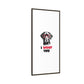 Black Lab Dog I Woof You Matte Canvas, Framed (Multi-color) - MKcreativeprints