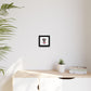 Black Lab Dog I Woof You Matte Canvas, Framed (Multi-color) - MKcreativeprints