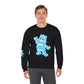 No Fucks to Give Swear Curse Care Bear Unisex Heavy Blend™ Crewneck Sweatshirt - MKcreativeprints