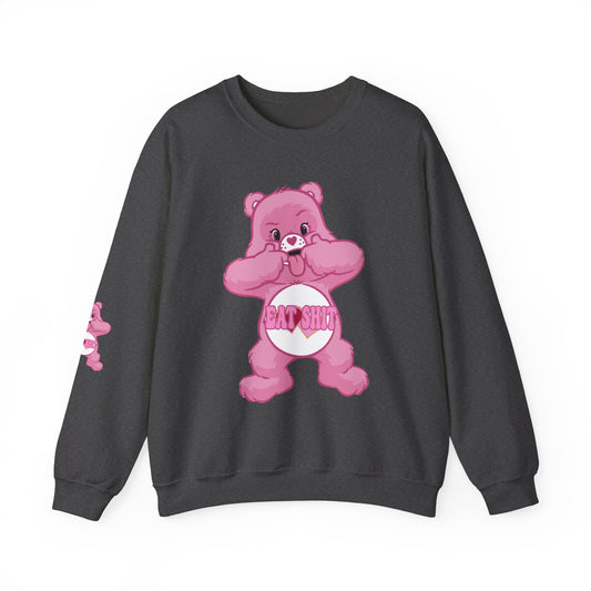 Eat Shit Curse Care Bear Unisex Heavy Blend™ Crewneck Sweatshirt - MKcreativeprints