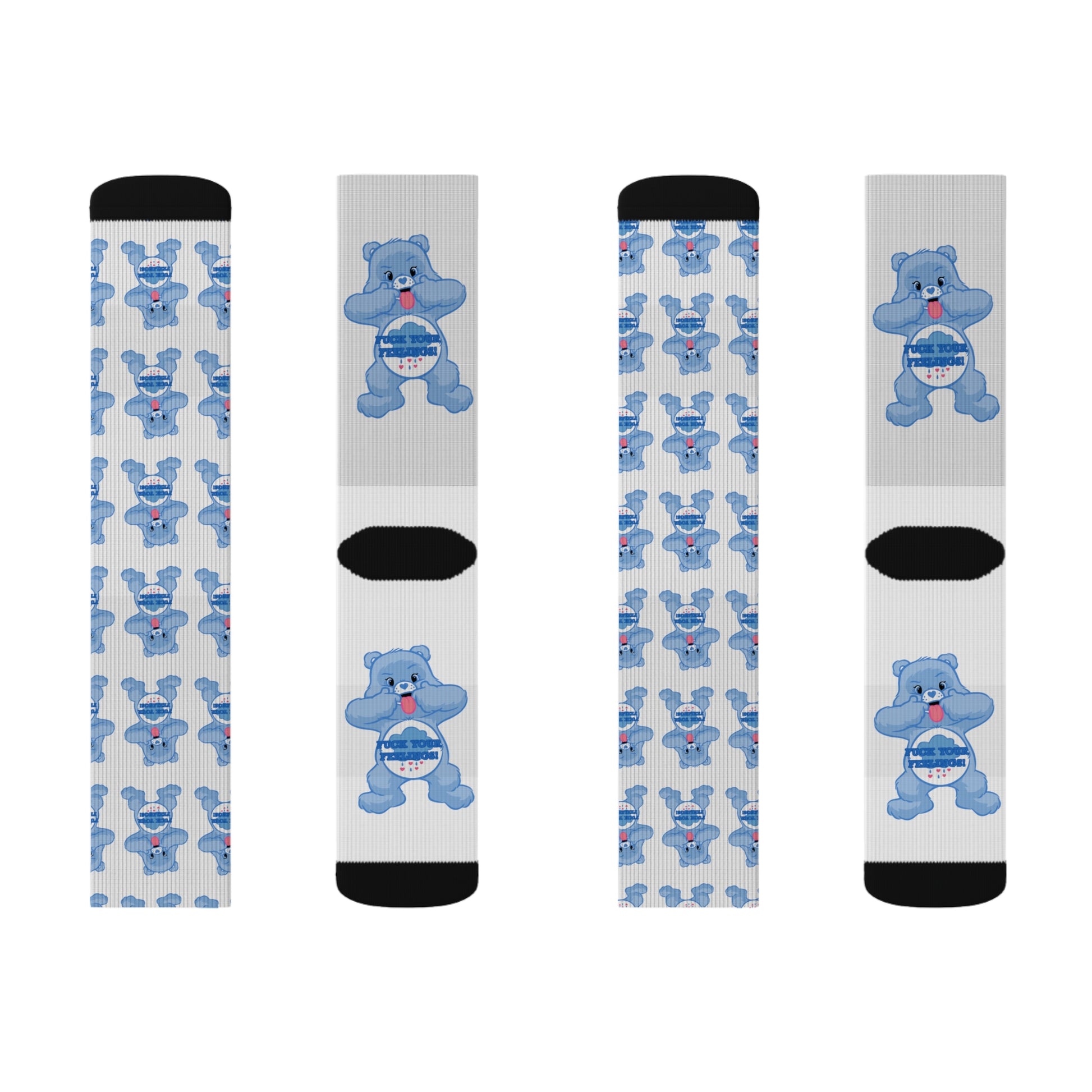 NO F@CKS to Give Sublimation Socks - MKcreativeprints