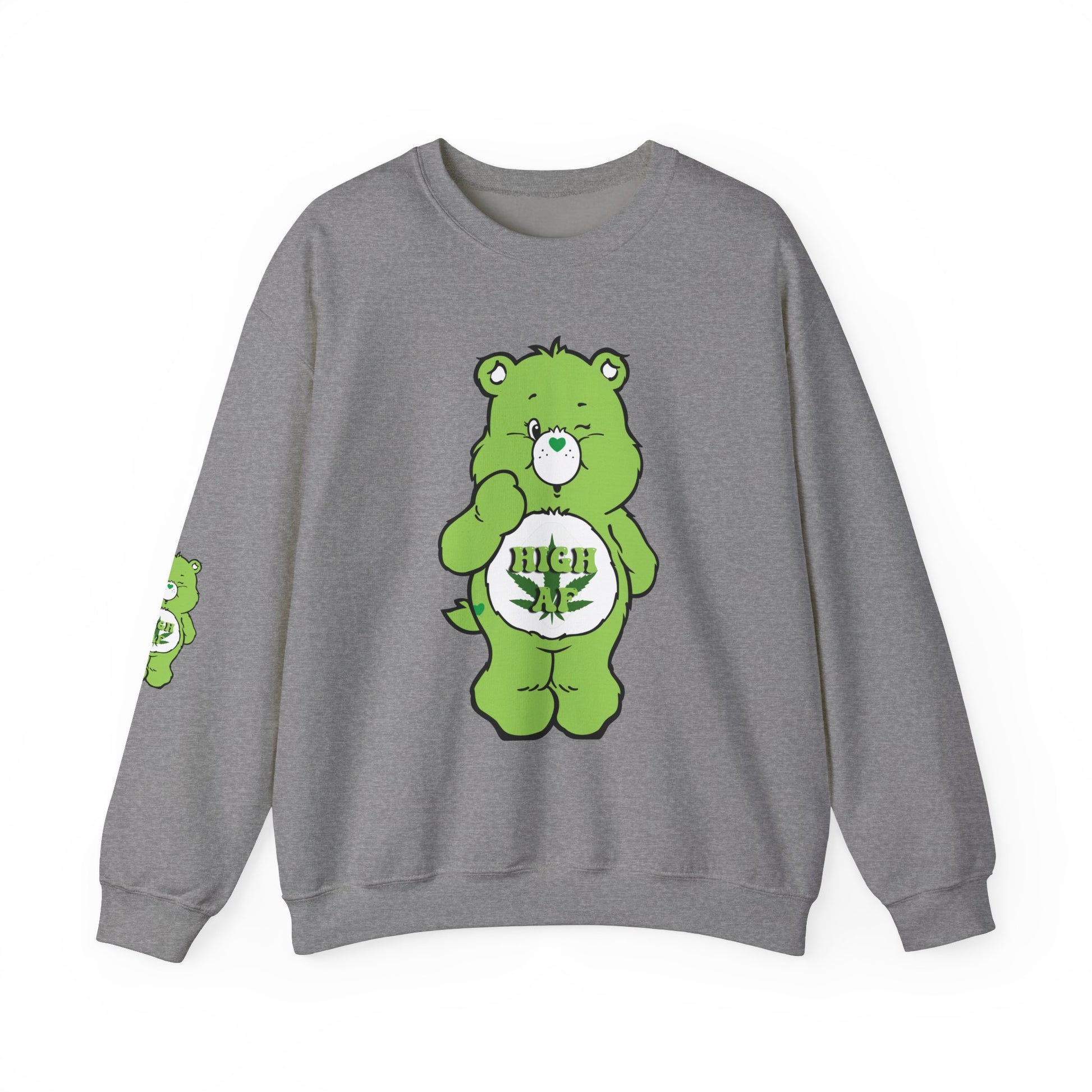 Care Bear High AF Unisex Heavy Blend™ Crewneck Sweatshirt - MKcreativeprints