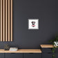Black Lab Dog I Woof You Matte Canvas, Framed (Multi-color) - MKcreativeprints