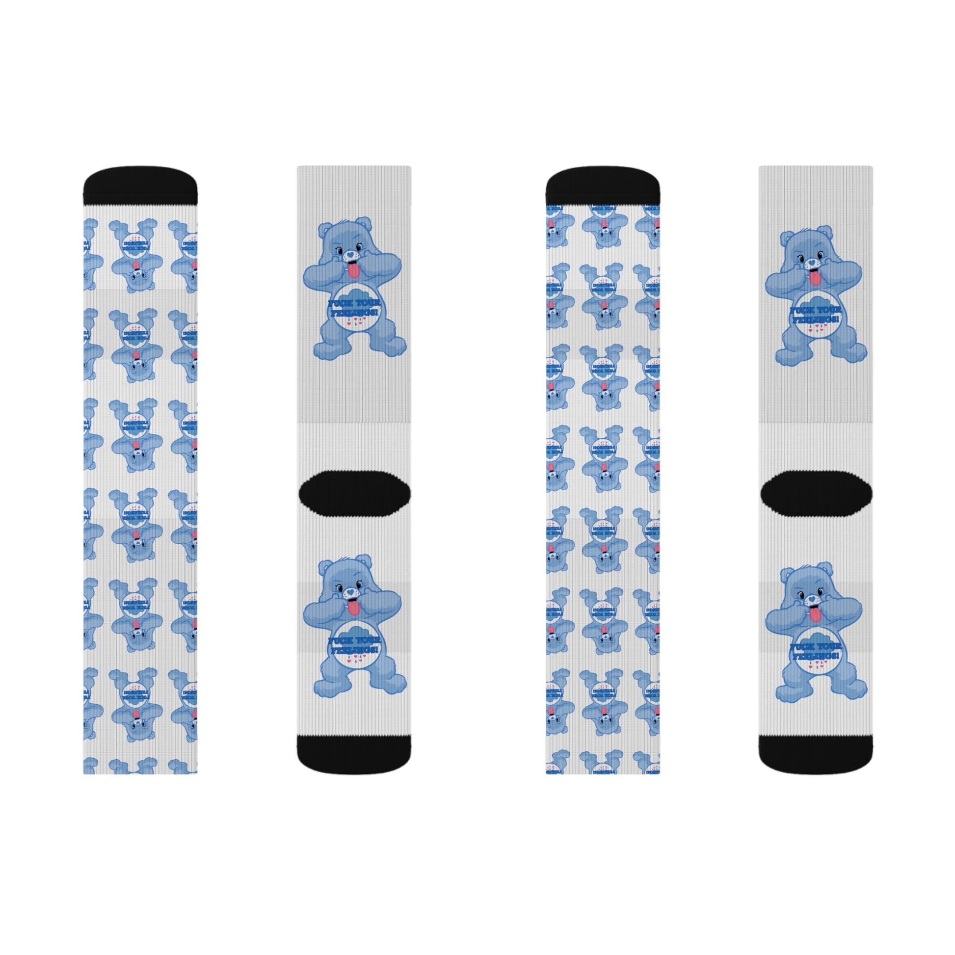 NO F@CKS to Give Sublimation Socks - MKcreativeprints