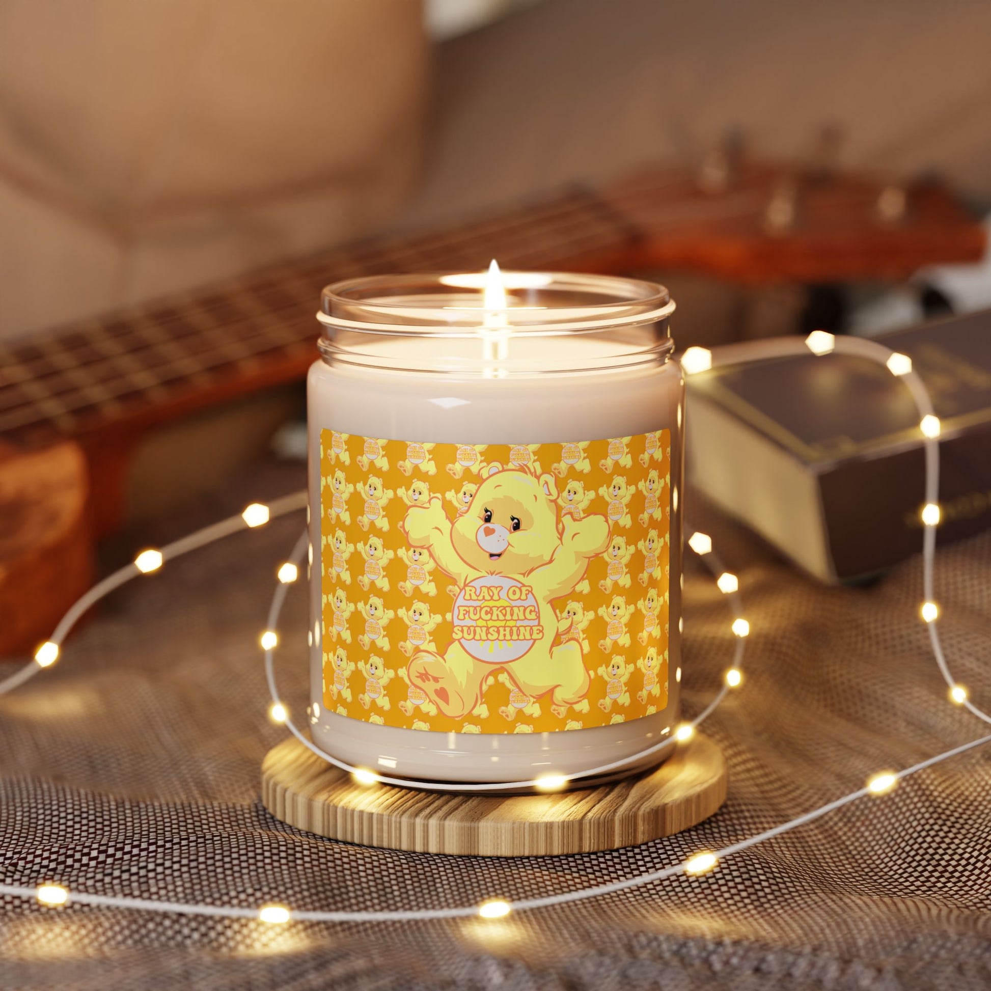 Ray of F@cken Sunshine Scented Soy Candle, 9oz - MKcreativeprints