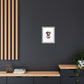 Black Lab Dog I Woof You Matte Canvas, Framed (Multi-color) - MKcreativeprints