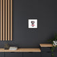 Black Lab Dog I Woof You Matte Canvas, Framed (Multi-color) - MKcreativeprints