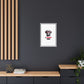 Black Lab Dog I Woof You Matte Canvas, Framed (Multi-color) - MKcreativeprints