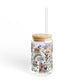 Curse Positive Affirmations, Strength Affirmations Coffee Libby Sipper Glass, 16oz - MKcreativeprints