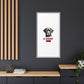Black Lab Dog I Woof You Matte Canvas, Framed (Multi-color) - MKcreativeprints