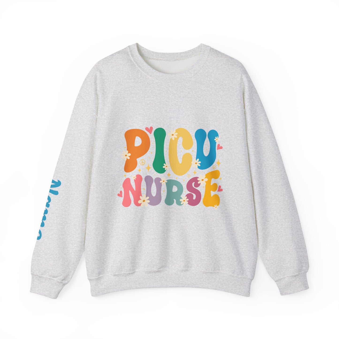 PICU Nurse Unisex Heavy Blend™ Crewneck Sweatshirt - MKcreativeprints