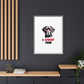 Black Lab Dog I Woof You Matte Canvas, Framed (Multi-color) - MKcreativeprints