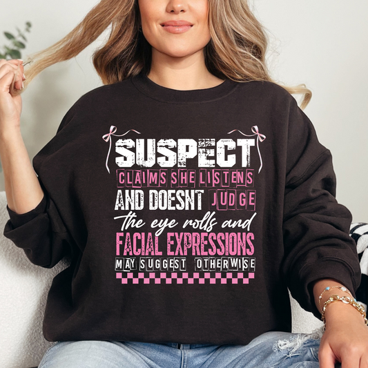 Suspect Claims Sweatshirt Custom orders always welcome! - MKcreativeprints