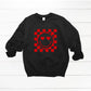 Checkered Smiley Crewneck - MKcreativeprints