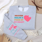Custom personalized Heaven Holds a Piece of My Heart long sleeve sweatshirt or crewneck shirt - MKcreativeprints