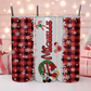 Custom 20oz & 30oz Skinny Tumbler, Buffalo Plaid Mickey Mouse Christmas - MKcreativeprints