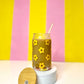 Clear Glass Libbey - Yellow Flowers - MKcreativeprints