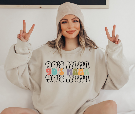90's Mama Crewneck Sweatshirt - MKcreativeprints