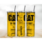 20oz Skinny Tumbler, CAT Design - MKcreativeprints