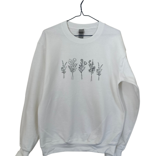 Wild Flower Crewneck | Sweatshirt Floral - MKcreativeprints